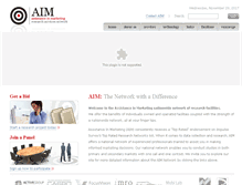 Tablet Screenshot of aimresearchnetwork.com